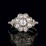 Art-déco Diamant-Ring