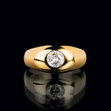 A Solitaire Ring River Diamond - image 1
