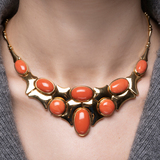 Gold Coral Necklace - image 2