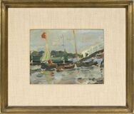 Scene on the Elbe River - image 2