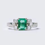 Emerald Diamond Ring - image 1