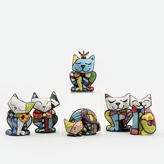 Satz von 6 Katzen-Figuren