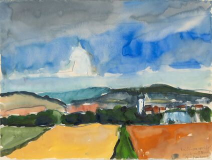By Obermarchtal - View of Neuburg