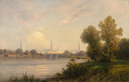 Blick auf die Lombardsbrücke