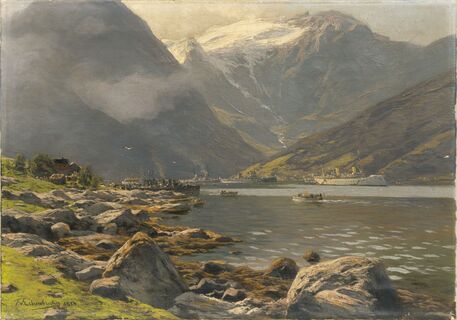 The imperial Yacht Hohenzollern in the Esefjord
