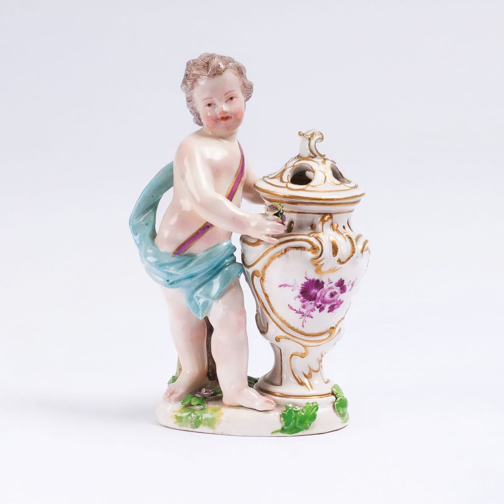 Johann Joachim Kaendler - Amorette mit Potpourri Amorette mit Potpourri