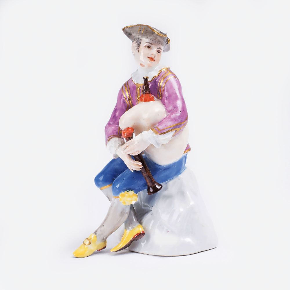 Johann Joachim Kaendler - Harlekin mit Dudelsack Harlekin mit Dudelsack
