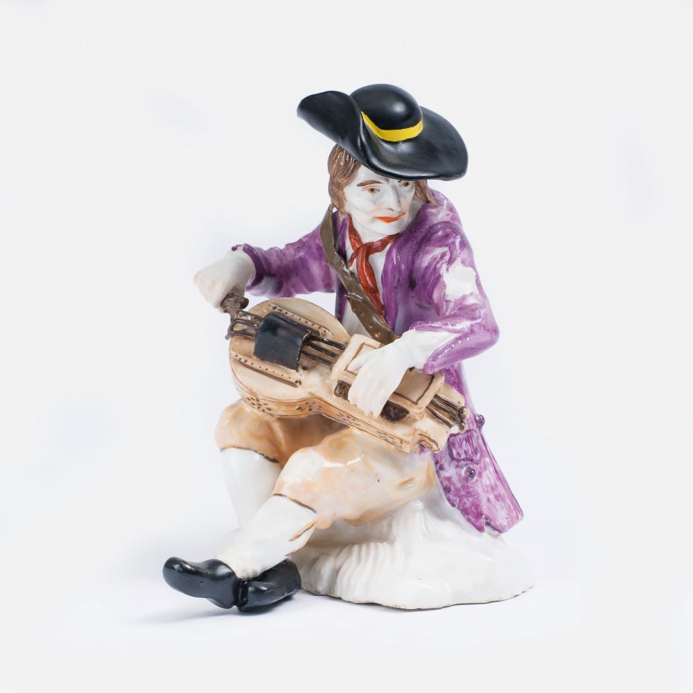 Johann Joachim Kaendler - Bettler mit Drehleier Bettler mit Drehleier