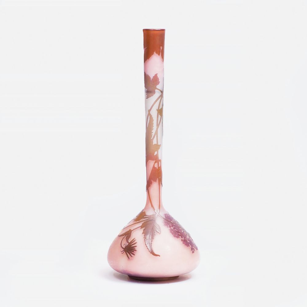Emile Gallé - An Large Vase with Blossom-Decor An Large Vase with Blossom-Decor