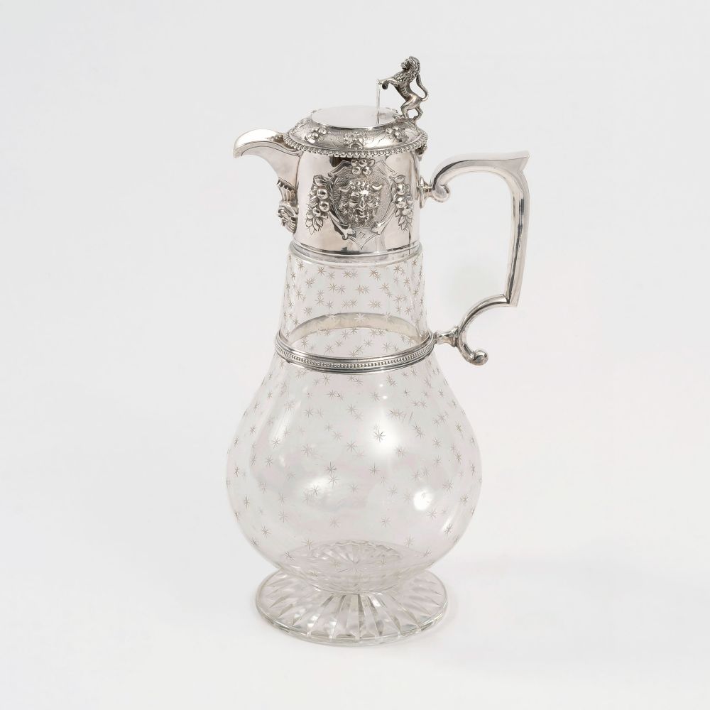 John Wilmin Figg, London, reg. 1834 - A Victorian Decanter with Silver Mounting A Victorian Decanter with Silver Mounting