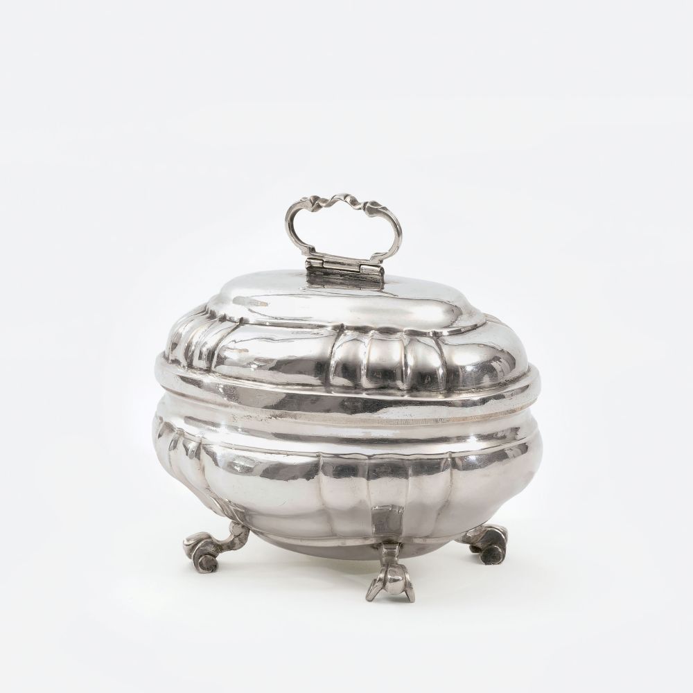 Johannes Christof Geese, Meister 1715 - 1761 - A Baroque Sugar Bowl A Baroque Sugar Bowl