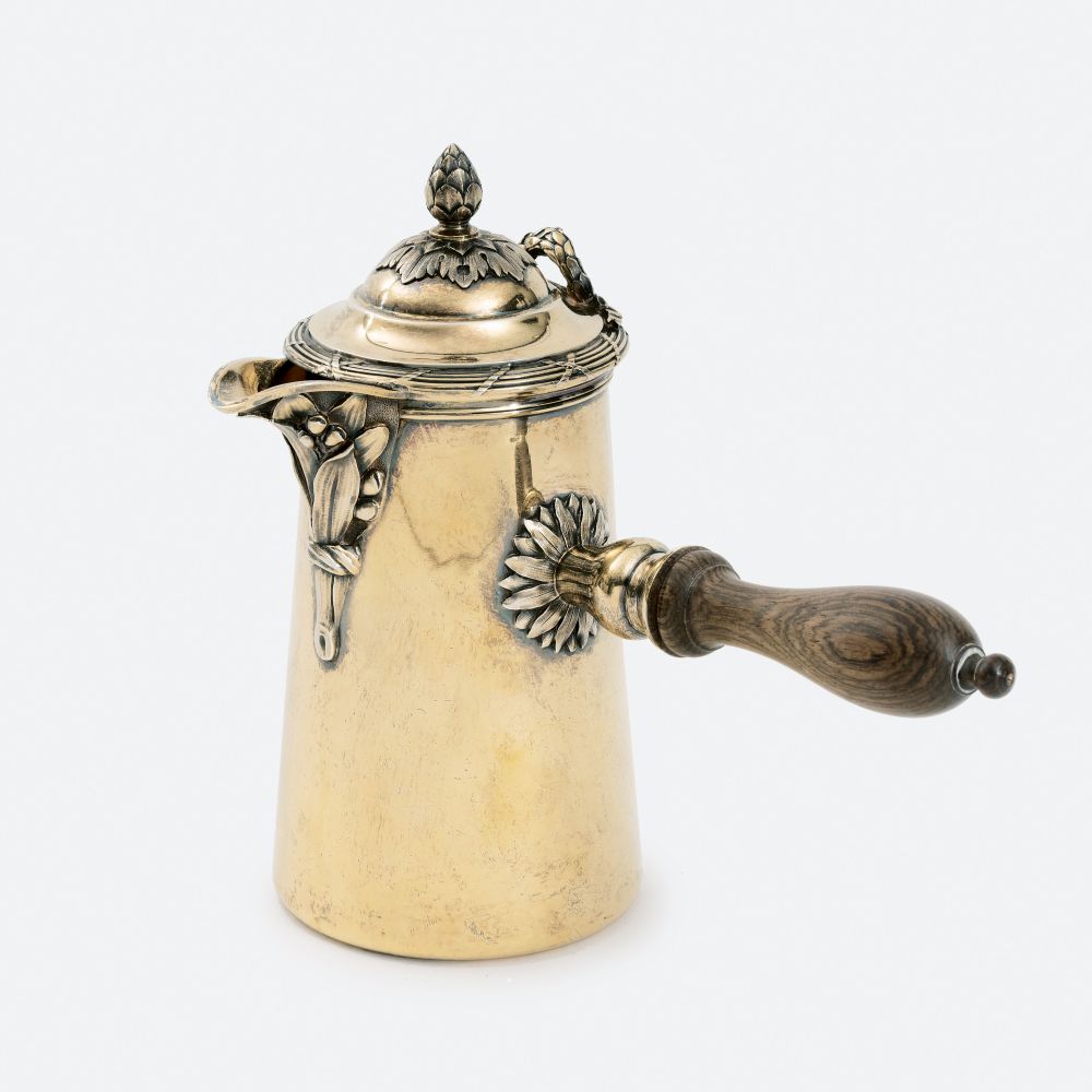 Boin Taburet à Paris, Paris, gegr. 1873 - Fin-de-siècle Chocolatière Fin-de-siècle Chocolatière