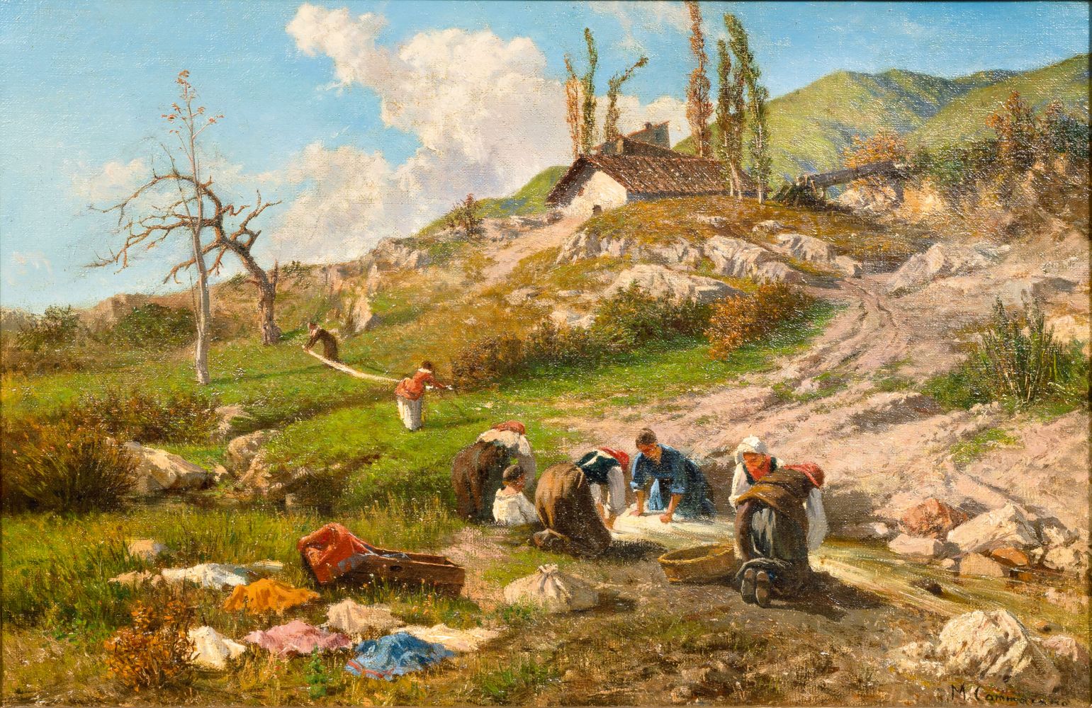 Michele Cammarano - Washerwomen Washerwomen