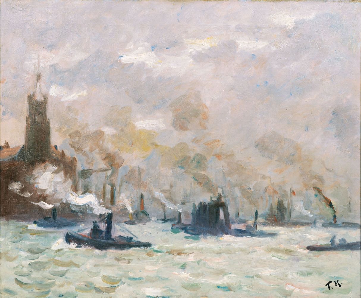 Friedrich Kallmorgen - Hamburger Hafen mit Kehrwieder Hamburger Hafen mit Kehrwieder