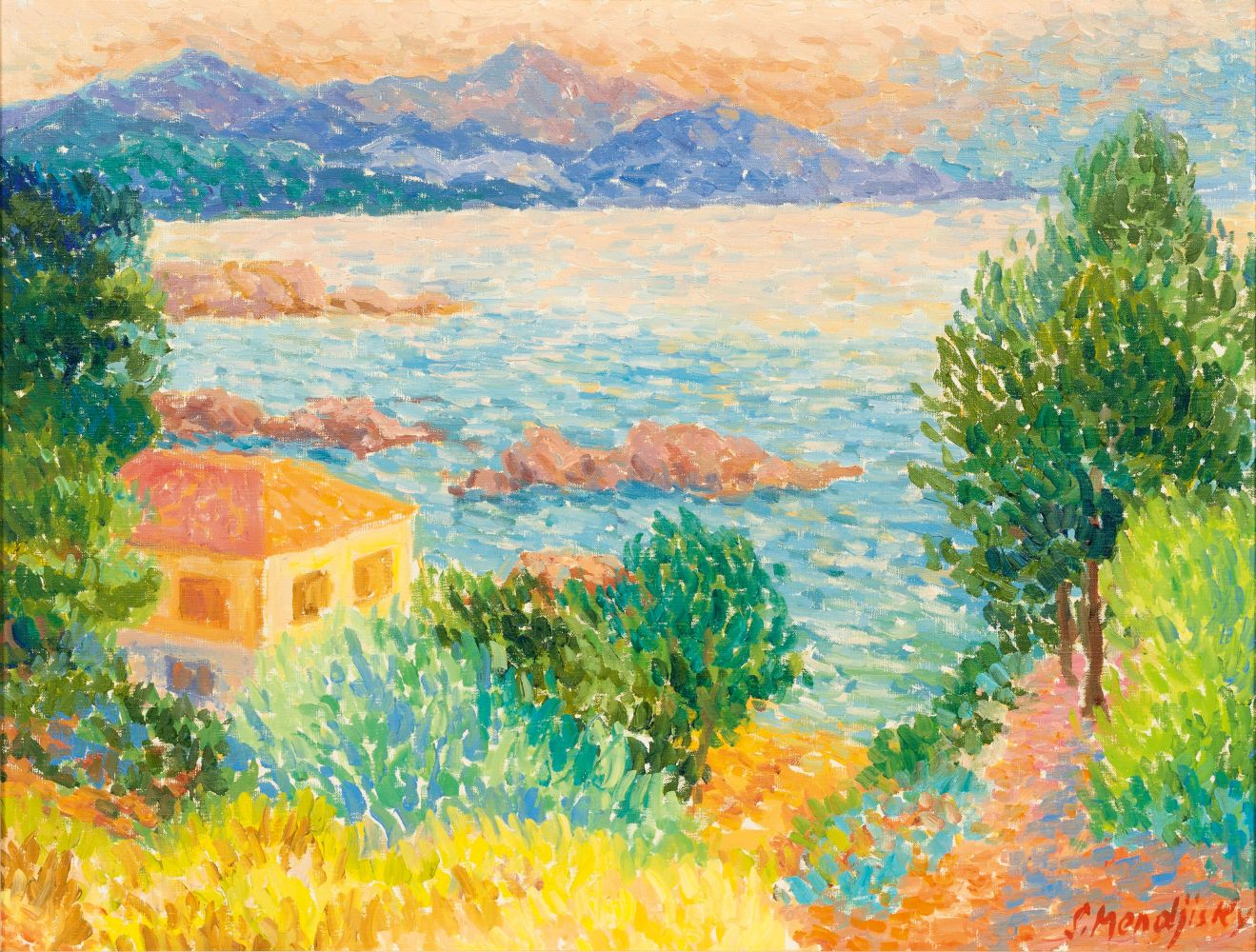 Serge Mendjisky - Küste in Südfrankreich Küste in Südfrankreich