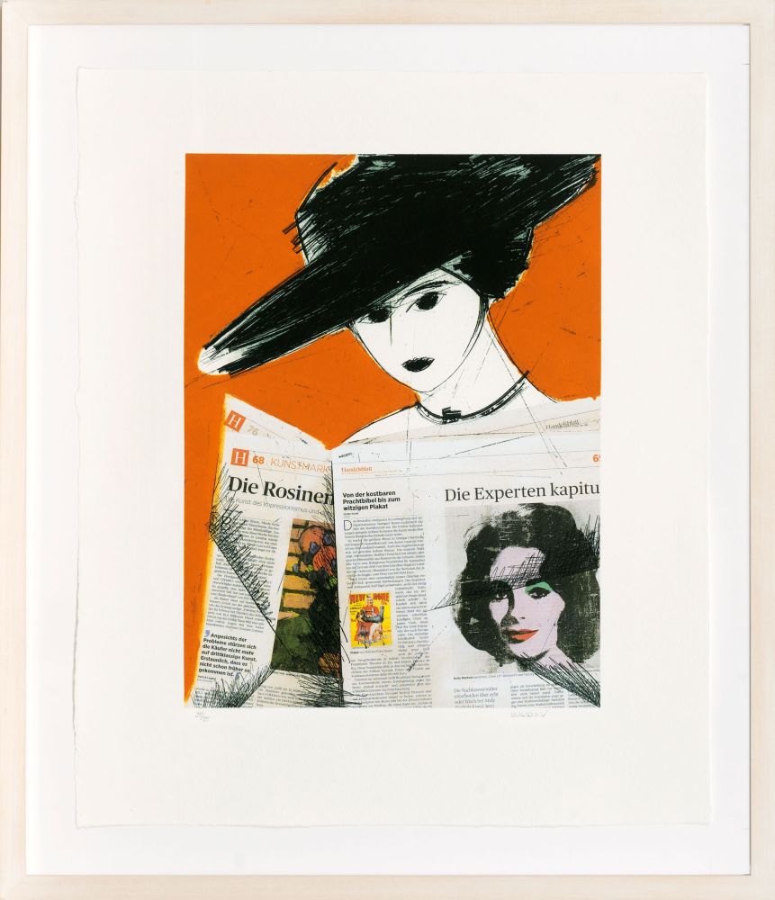 Mujer con periódico-Warhol - image 2