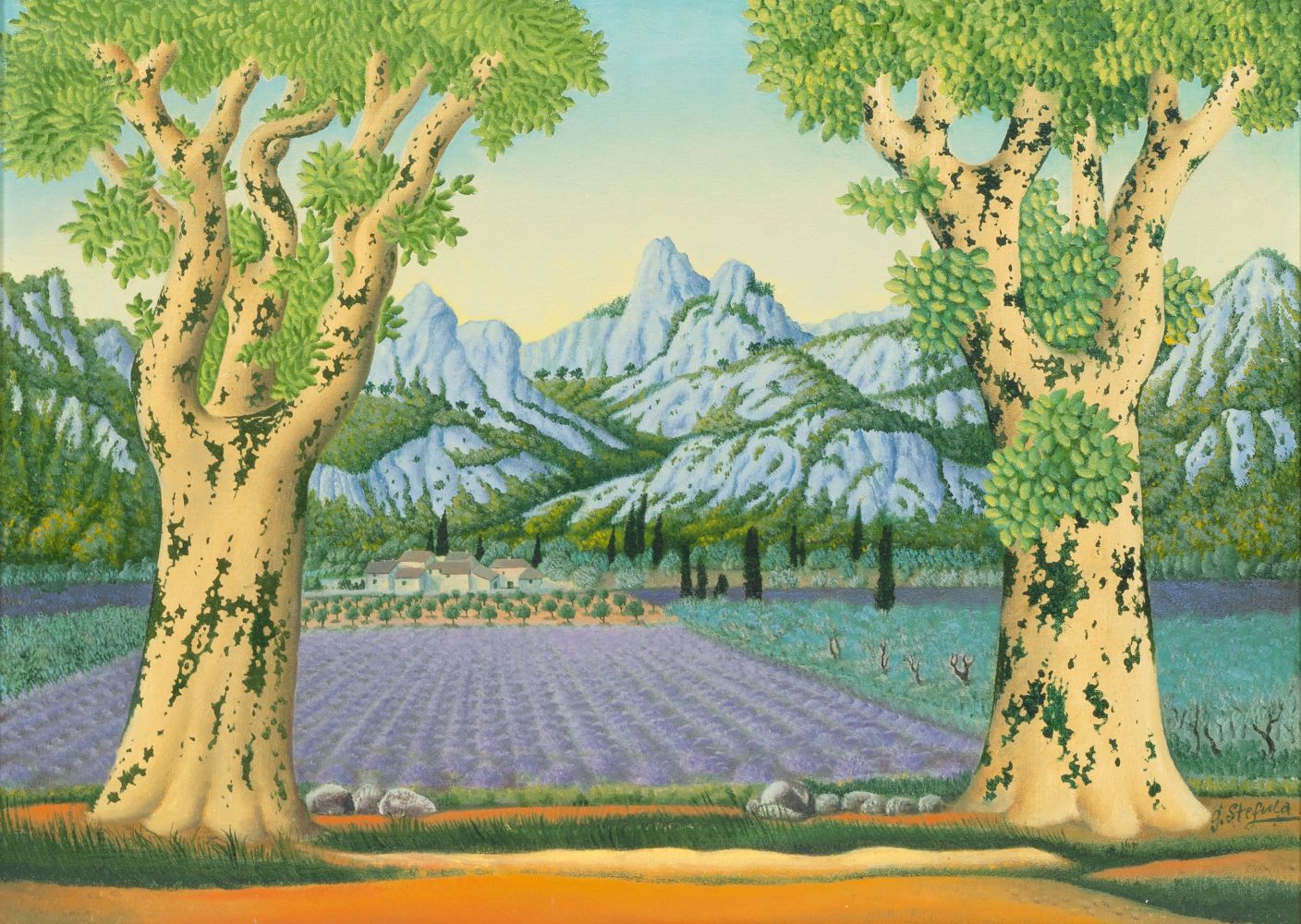 Gyorgy Stefula - Lavendelfeld Lavendelfeld