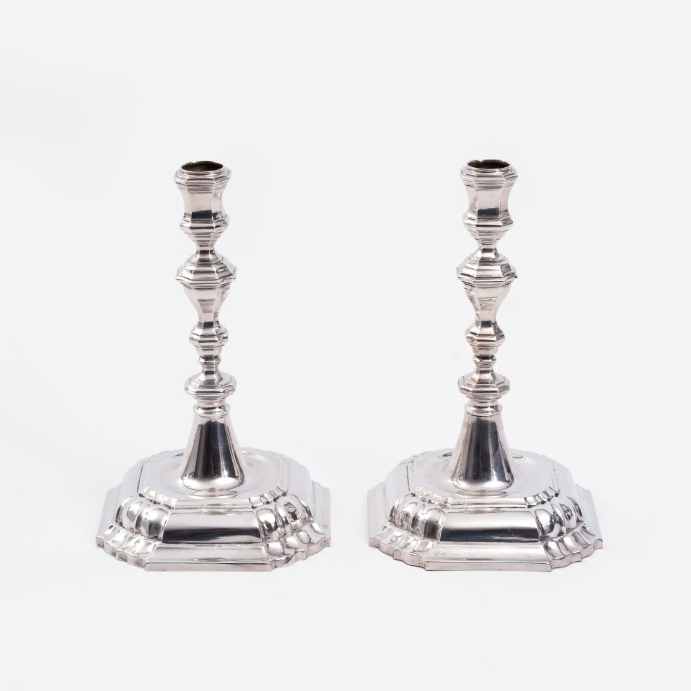Georg Andreas Sedelmayr, Werkstatt - A Pair of Baroque Candleholders A Pair of Baroque Candleholders