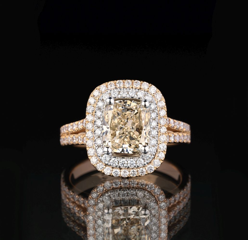 Fancy Diamant-Ring - Bild 1