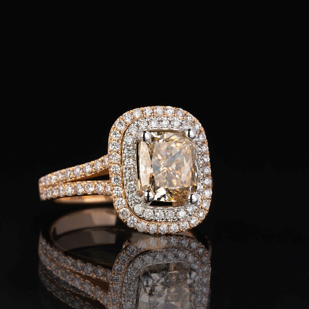 A Fancy Diamond Ring - image 2