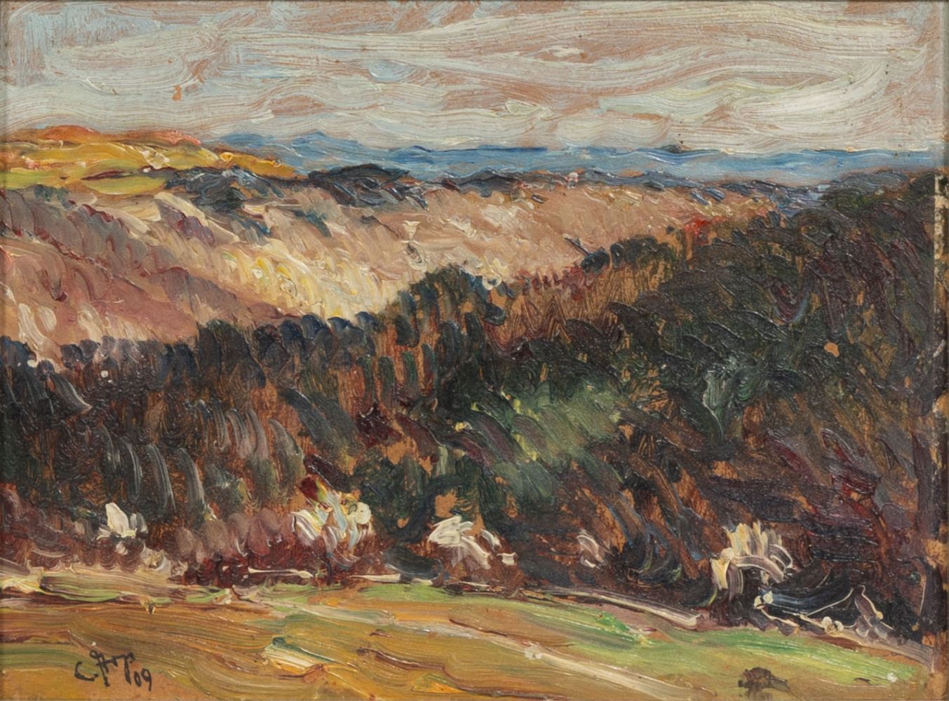 Carl Arp - Blick über Thüringer Wälder Blick über Thüringer Wälder