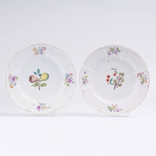 A Pair of Plates with Gotzkowsky Relief