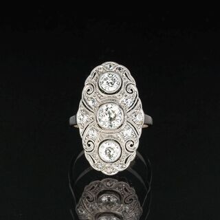 Jugendstil Diamant-Ring