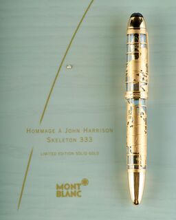 Limitierte Edition Füllfederhalter Skeleton 'Hommage à John Harrison'