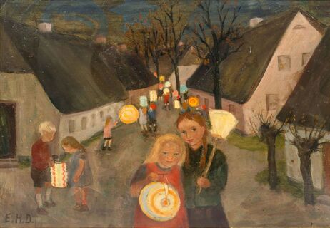 Laternenkinder im Herbst