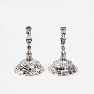 A Pair of Rokoko Candleholders