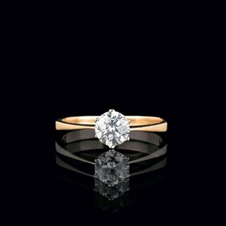 A rare white Solitaire Diamond Ring