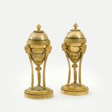 A Pair of Napoleon III urn-shaped Candlesticks - image 2