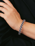 A colour-intensive Sapphire Bracalet with Diamonds - image 2