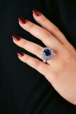 An excellent Tanzanite Diamond Cocktailring - image 3
