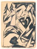 Illustration aus Aleksei Kruchenykhs Les Ermites, 'Einsiedler und Einsiedlerinnen, Zwei Gedichte' - Bild 1