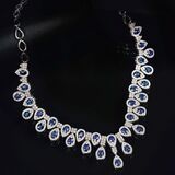 A precious Sapphire Diamond Necklace 'Bleu brillant' - image 2