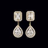 A Pair of Diamond Earrings - image 1