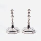 A Pair of Baroque Candleholders