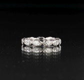 Memory-Ring mit fein-weißem Diamant-Besatz