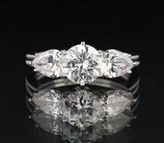 A fine, white Diamond Ring with Solitaire Diamond - image 1