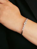 Platin-Armreif mit fein-weißem, hochkarätigem Diamant-Besatz - Bild 3