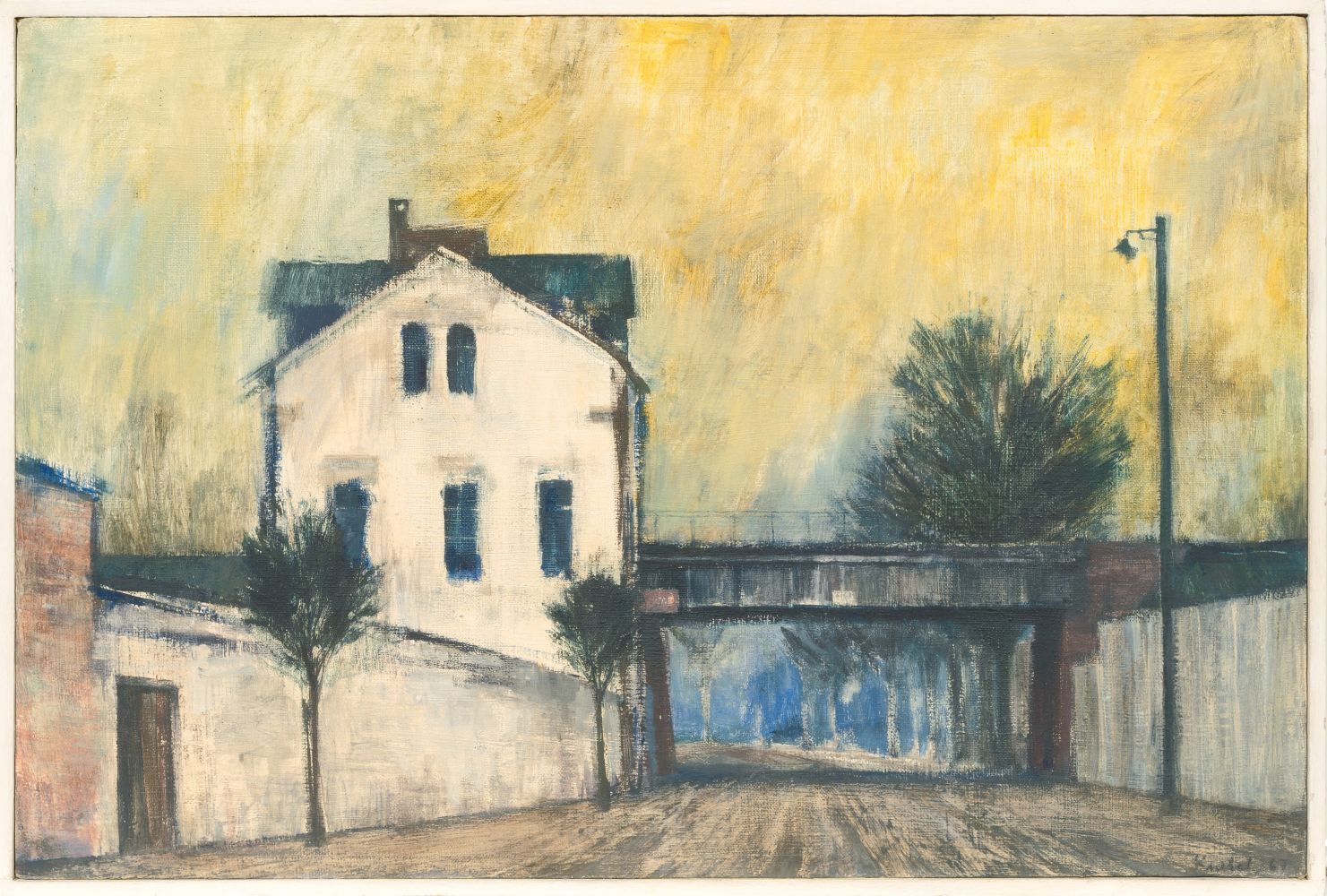 Haus mit gelbem Himmel - Bild 2