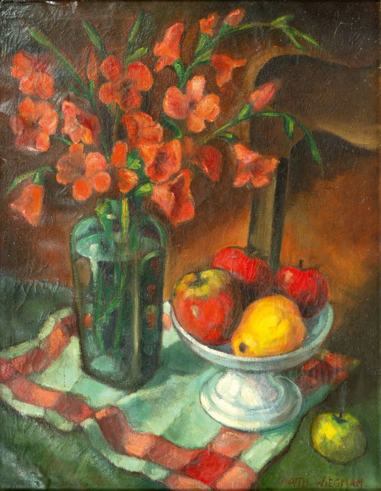 Matthieu Wiegman - Stilleben mit Blumen und Früchten Stilleben mit Blumen und Früchten
