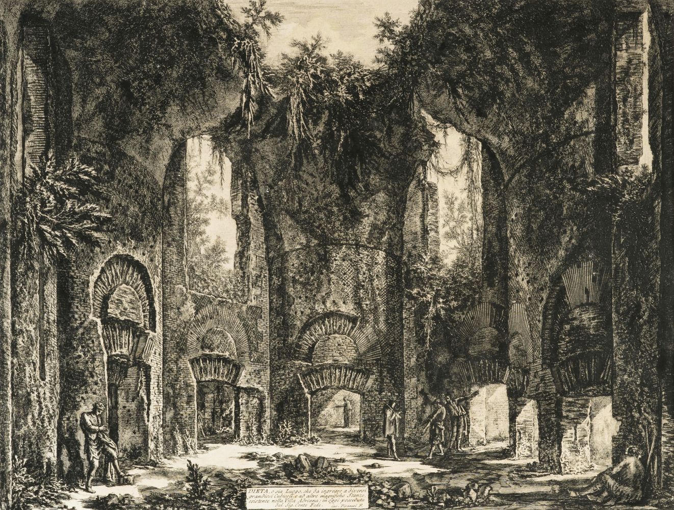 Giovanni Battista Piranesi - Dieta, o sia luogo nella Villa Adriana Dieta, o sia luogo nella Villa Adriana