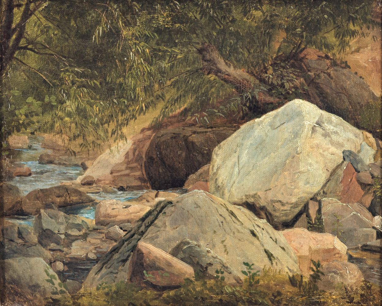 Carl Friedrich Lessing - Gebirgsbach Gebirgsbach