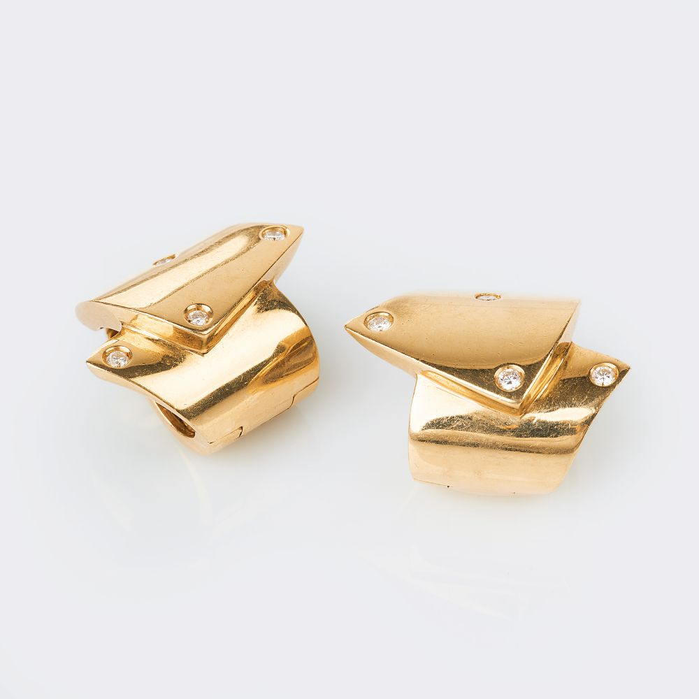 Paar Brillant-Ohrclips Paar Brillant-Ohrclips