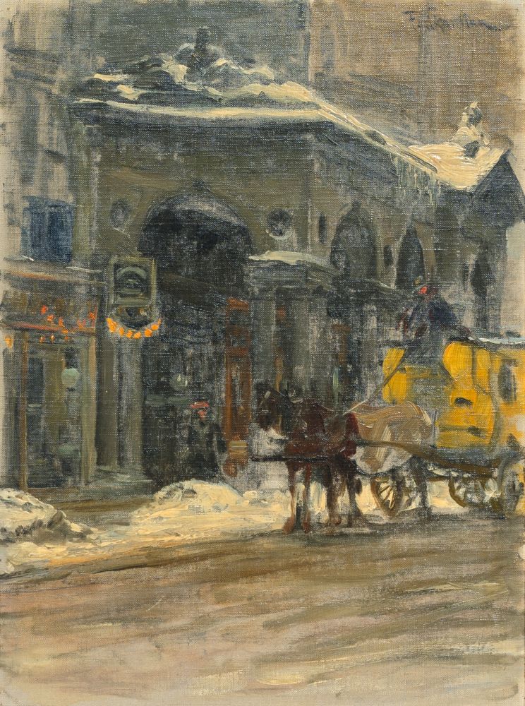 Franz Skarbina - Mohren-Kolonnade Mohren-Kolonnade