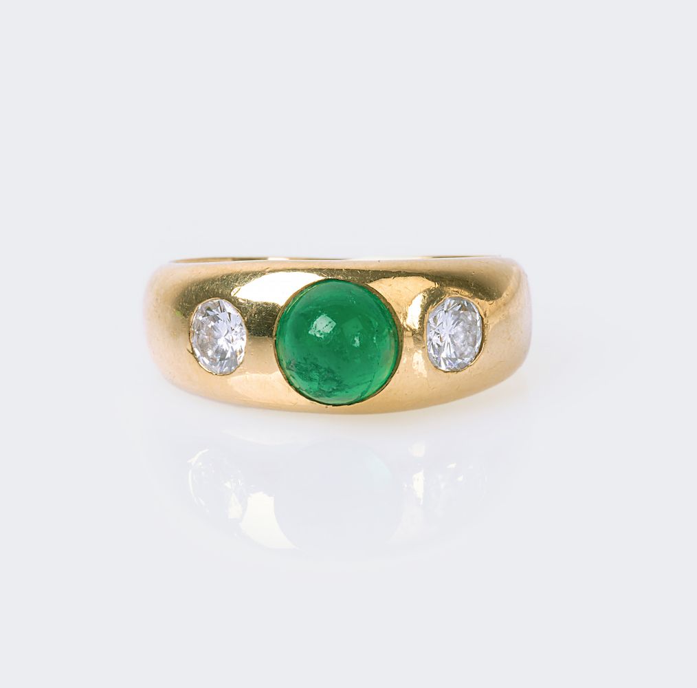 Smaragd-Brillant-Bandring Smaragd-Brillant-Bandring