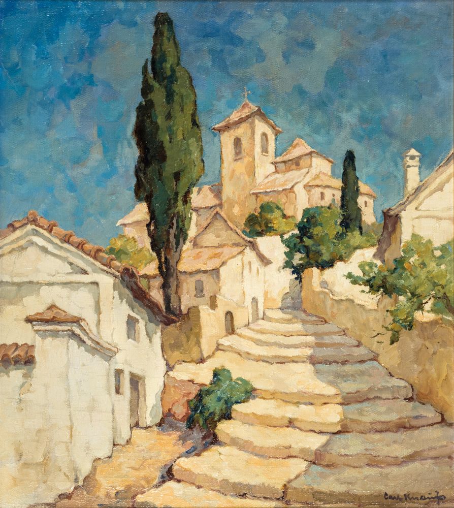 Carl Knauf - Kleinstadt in Italien Kleinstadt in Italien