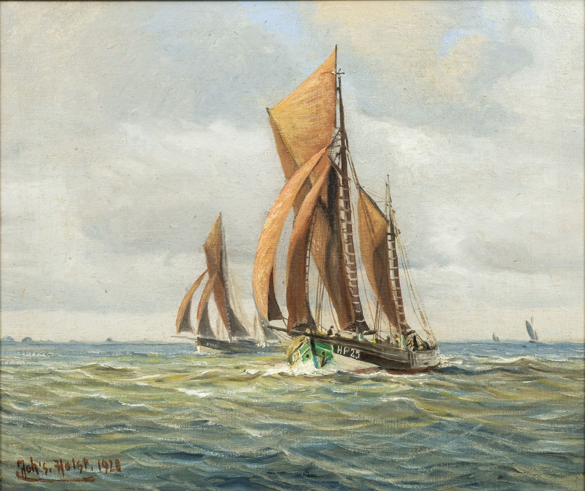 Johannes Holst - Two Fishing Boats Two Fishing Boats